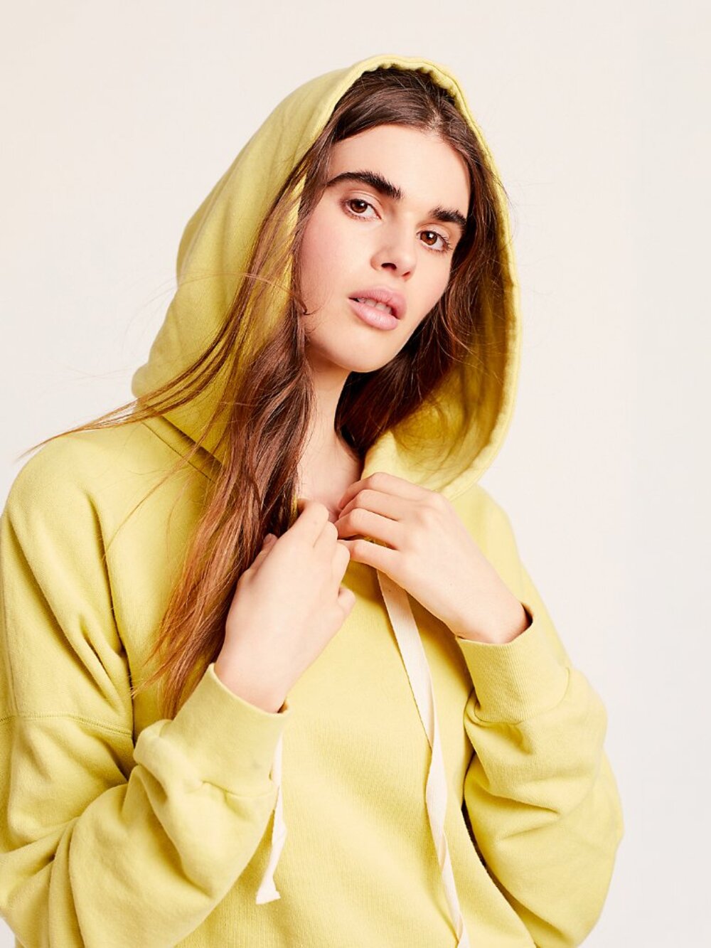 Free People FP Beach Turtle Bay Hoodie in Bright Citrus - sz S